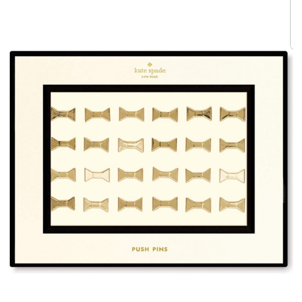 Kate spade bow push pins